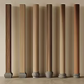 new chinese style column 3d model