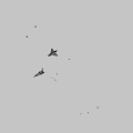 Modern Military Fighter Jet With Silver Body German Insignia And Missiles Under Wings