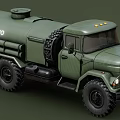 Military Green Tanker Truck Functional Design
