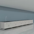 Functional Workbench With Multiple Drawers Cabinets And Faucet For Laboratory Use