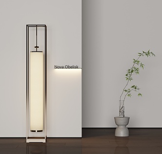 New Chinese floor lamp 3d model