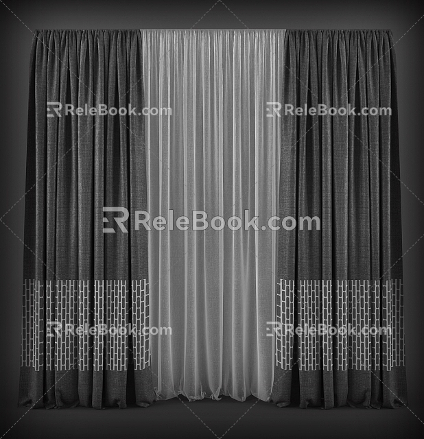 Curtains 3d model