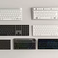 Computer Keyboard Bluetooth Keyboard Mechanical Keyboard Wireless Keyboard Computer Office Equipment 3d model