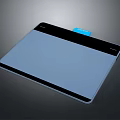 Sleek Blue And Black Tablet Device With Modern Design And Brand Logo