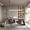 Modern study 3d model