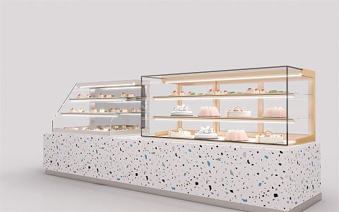 Modern Display Cabinet Cake Cabinet 3d model