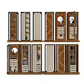 Modern Wooden Bookcase Designs With Glass Doors Drawers And Storage Spaces