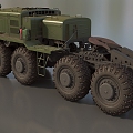 Truck Heavy Truck Heavy Vehicle MAZ537 Missile Transporter Armored Vehicle Transporter Low Face Number Low Model Times Film and Television Level 3d model