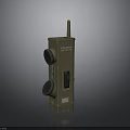 Traffic Signal Device With Two Round Lamps Antenna And Metallic Housing