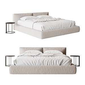 Modern Double Bed 3d model