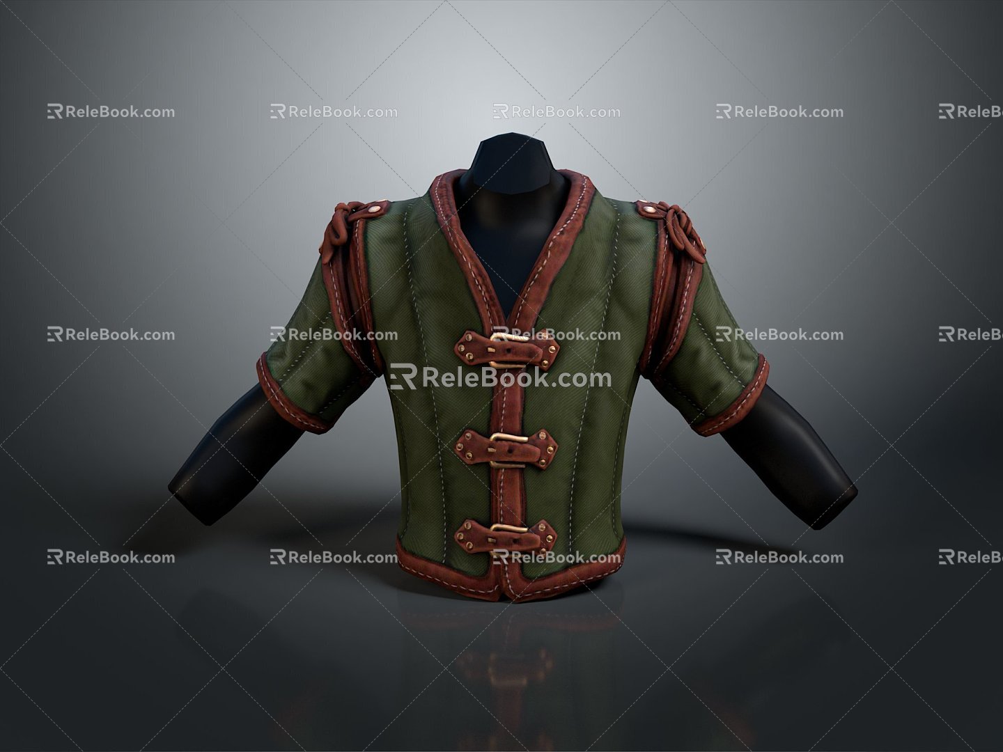 outerwear outerwear leather outerwear leather outerwear long coat bat shirt costume fashion 3d model