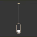 Modern Clothing Rack With Gold Circular Frame And White Sphere Accents