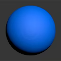 Blue Dumbbell As Daily Living Supply With Smooth Blue Balls And White Handle
