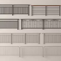 Various Modern Fence Styles With Metal Railings Horizontal Bars And Decorative Panels