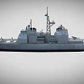 Donald Cook DDG-75 Destroyer Warship Cruiser Frigate Ship Carrier Low Face Number Low Model Film and Television Realism 3d model