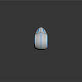 Futuristic Space Exploration Vehicle With White Blue Design And Large Circular Aerodynamic Wheels