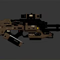 Modern sci-fi rifle sci-fi sniper rifle laser pulse gun pulse gun 3d model