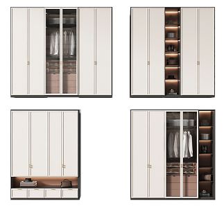 Modern wardrobe 3d model