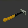 Yellow Black Handle Claw Hammer Essential Household Tool For Daily Use