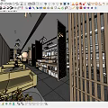 Nordic Book Bar Library 3d model