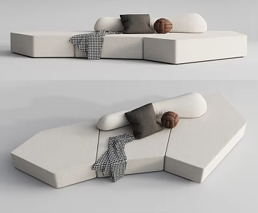 Modern Alien Sofa Multiplayer Sofa 3d model