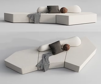 Modern Alien Sofa Multiplayer Sofa 3d model