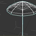 Colorful Outdoor Umbrella Furniture With Vibrant Red Yellow Blue Green Panels