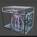 Lancome Paris Commercial Display Equipment For Pop Up Shelf Sample Machine With Transparent Illuminated Design