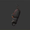 Dark Red Stag Beetle With Large Mandibles Shiny Exoskeleton Isolated On Dark Background