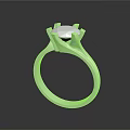 Elegant Modern Silver Fashion Ring With Clear Gemstone Stylish Design For Women Accessories