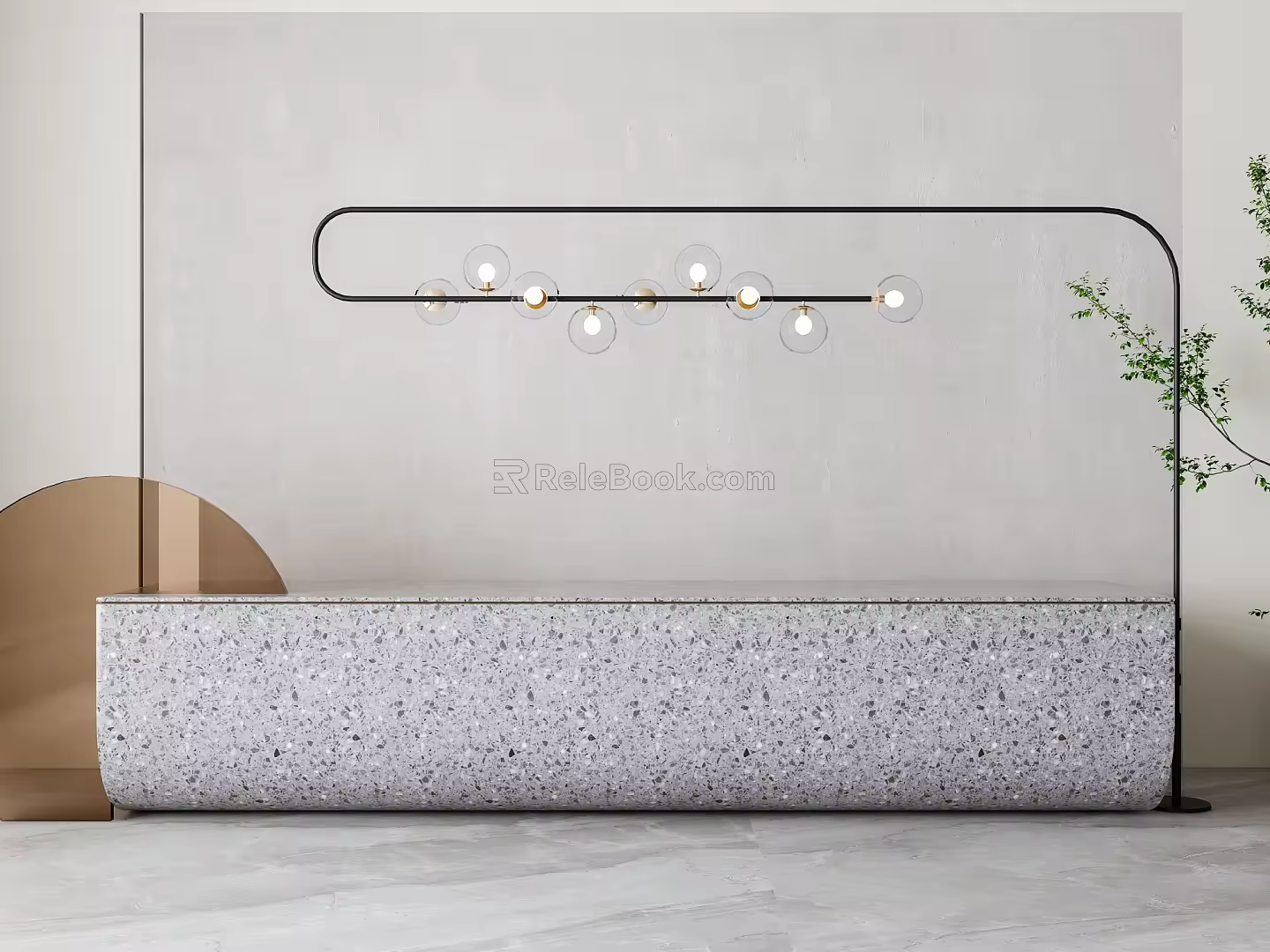 Modern floor lamp 3d model