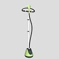 Modern Green And Black Garment Steamer With Upright Stand And Easy Use Design