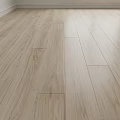 Light Colored Wooden Floor With Natural Wood Grain And Smooth Surface