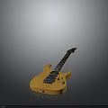 Brown Wooden Electric Guitar With Smooth Neck Metal Strings And Pickups For Daily Use