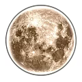 Modern Moon Themed Wall Lamp With Circular Shape And Realistic Lunar Surface Texture