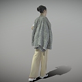 Business beauty standing beauty beauty model 3d model