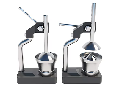 Manual Juicers For Home Kitchen Use With Stainless Steel Design And Ergonomic Handle 3d model