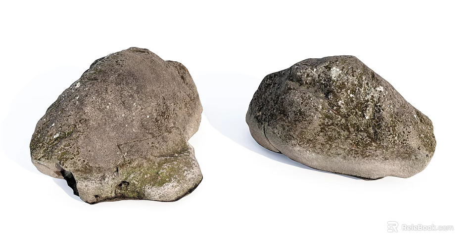 Natural Stone and Wood Decorative Materials for Rustic Home Design 3d model