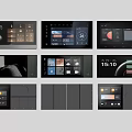 Switch Socket Switch Panel Display Socket Panel Smart Screen Induction Screen 3d model