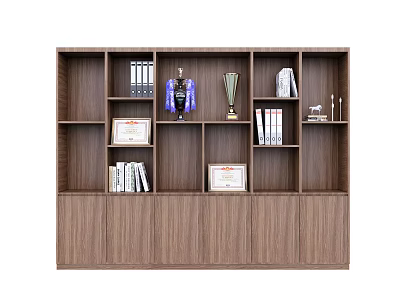Modern Decorative Cabinet Decorative Cabinet Storage Cabinet Medal Trophy 3d model