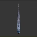 Unique Deep Sea Fish With Long Spike Sharp Teeth And Blue Body
