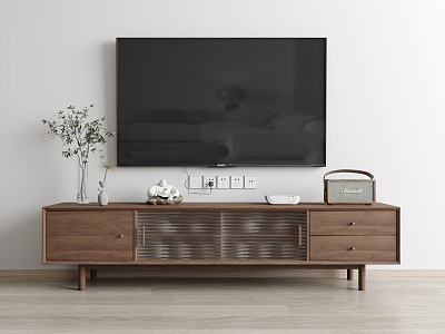 Nordic TV cabinet 3d model