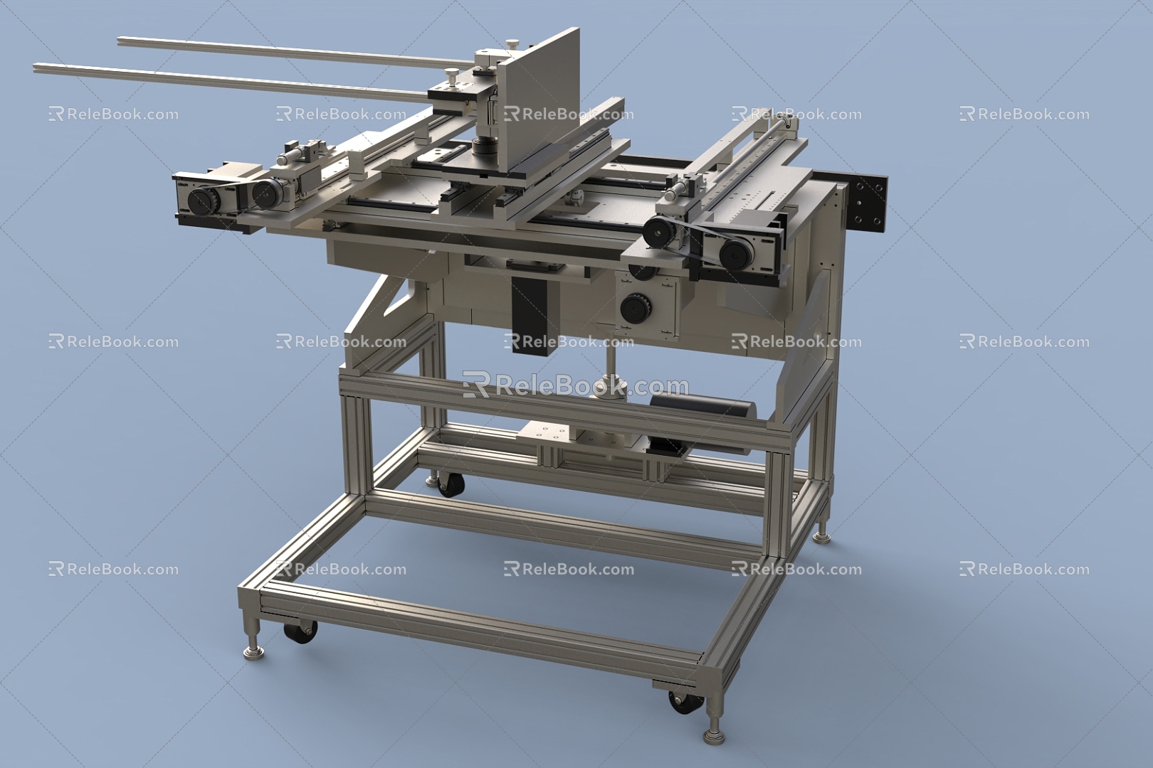 Automatic feeding system for industrial production line 3d model