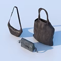 Stylish Leather Daily Use Bags Including Tote Crossbody And Small Pouch