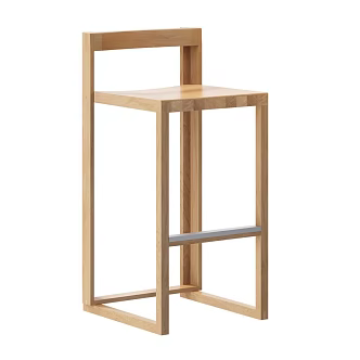 wooden stool 3d model
