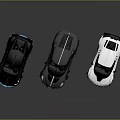 Luxury Sports Cars In Multiple Colors With Sleek Design And Rear Spoilers