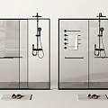 Shower Room Shower Partition Toilet Partition 3d model