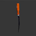 Durable Agricultural Equipment Orange Handle Shovel With Sturdy Dark Blade For Gardening Tasks