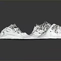Scenic Snow Covered Mountain Landscape Featuring Rugged Peaks And Natural Texture