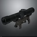 Military Grade Tactical Weapon Scope With Durable Metal Mount Bracket For Long Range Precision Shooting